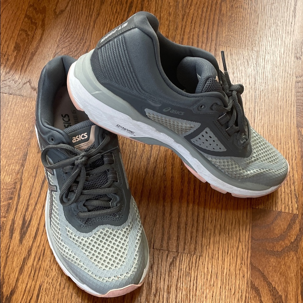 ASICS Charcoal and Light Gray Sneakers